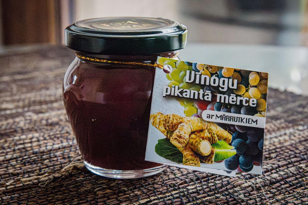 Vīnogu mērce ar mārrutkiem
